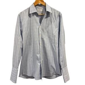 CHARLES TYRWHITT Men’s Light Blue Dress Shirt button down office, Size 16/33"